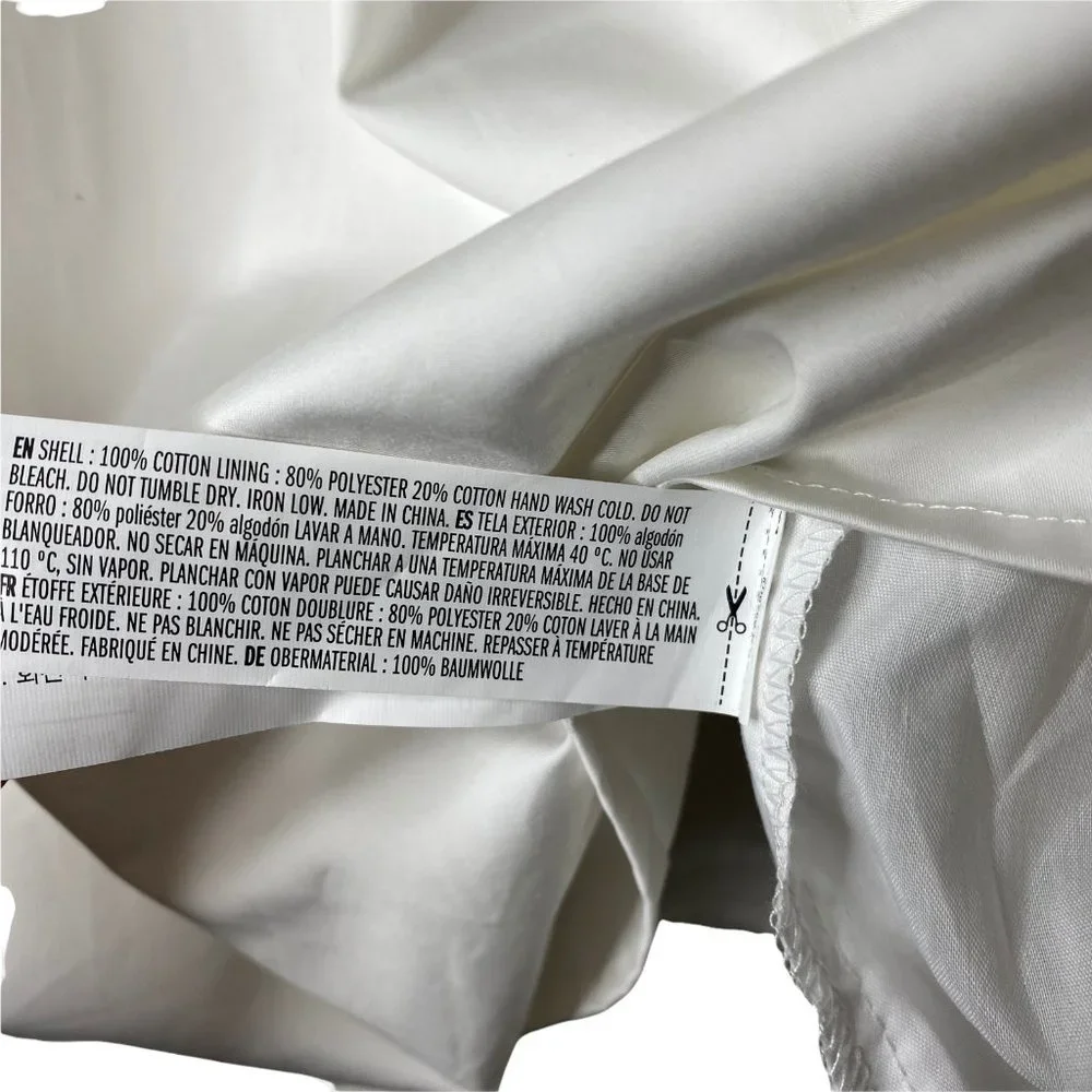 Pomander Place White Ella Classic Everyday Collared Shirt Dress Size XL - Picture 11 of 12